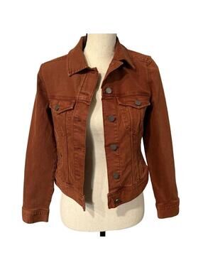 Liverpool Los Angeles Brown Denim Jean Jacket Size XS